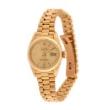 Rolex Datejust wristwatch, gold, women, user manual and original box