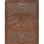 Neo-Renaissance panel, decorated with the silhouette of Neptune, last quarter of the 19th century