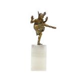 "The Dancer" - Art Deco statuette, bronze and onyx, possible design Bruno Zach, 1925-1930