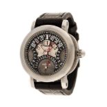 Gerald Genta Arena Quattro Retro wristwatch, titanium, rare, men