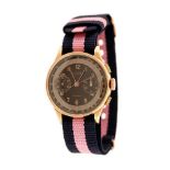 Titus Chronograph wristwatch, red gold, unisex