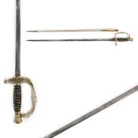 Officer's sword, model 1860, American army, with sheath, early 20th century