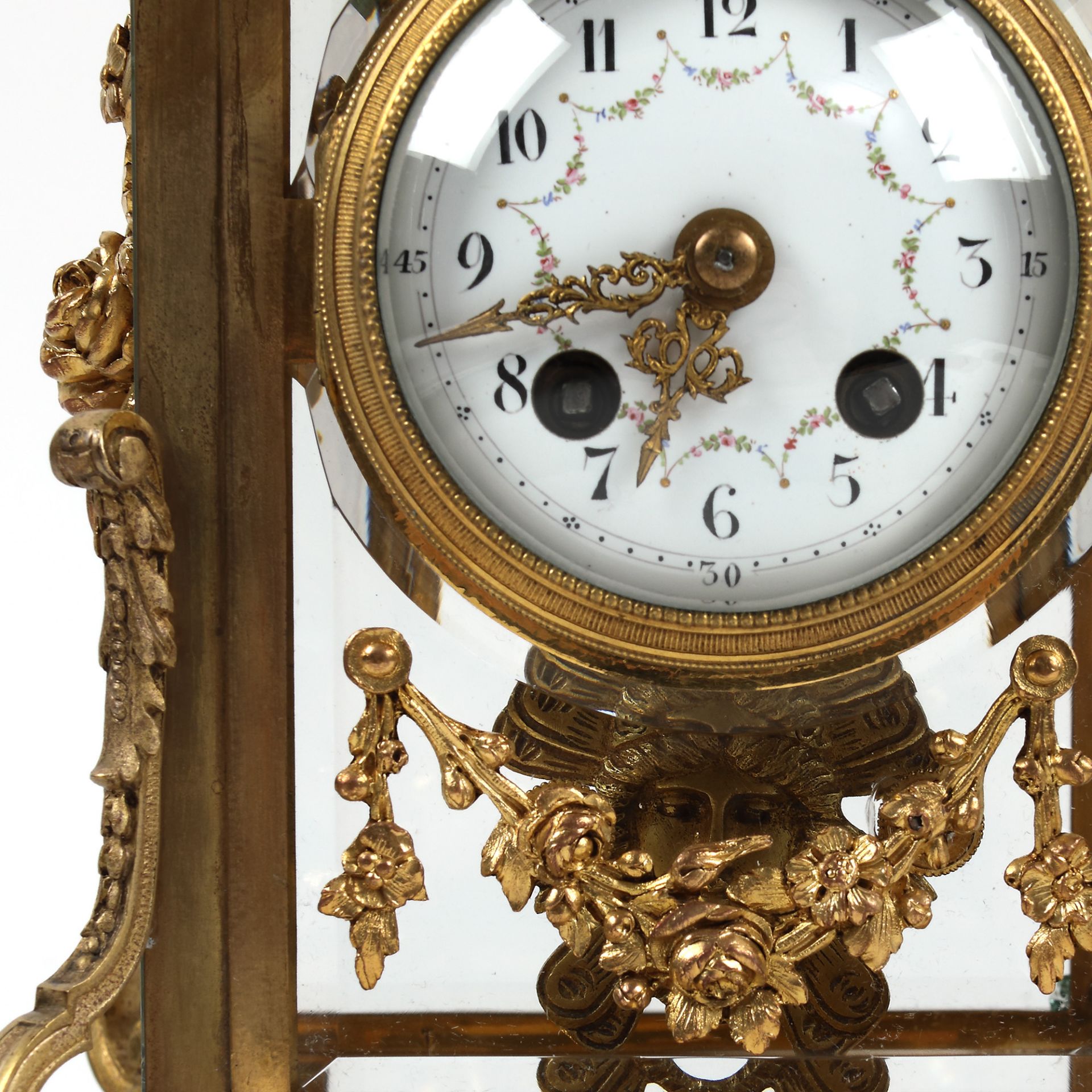 Office clock, Louis XVI manner decoration, late 19th century - Bild 4 aus 5