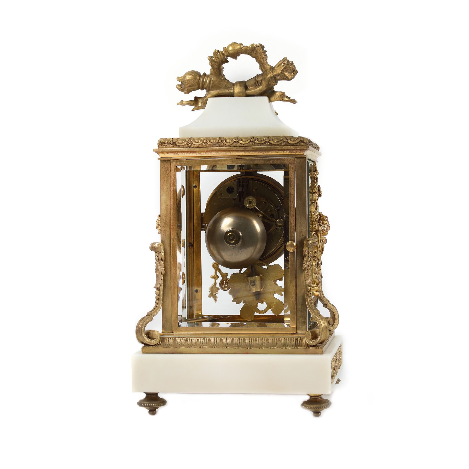 Office clock, Louis XVI manner decoration, late 19th century - Bild 2 aus 5