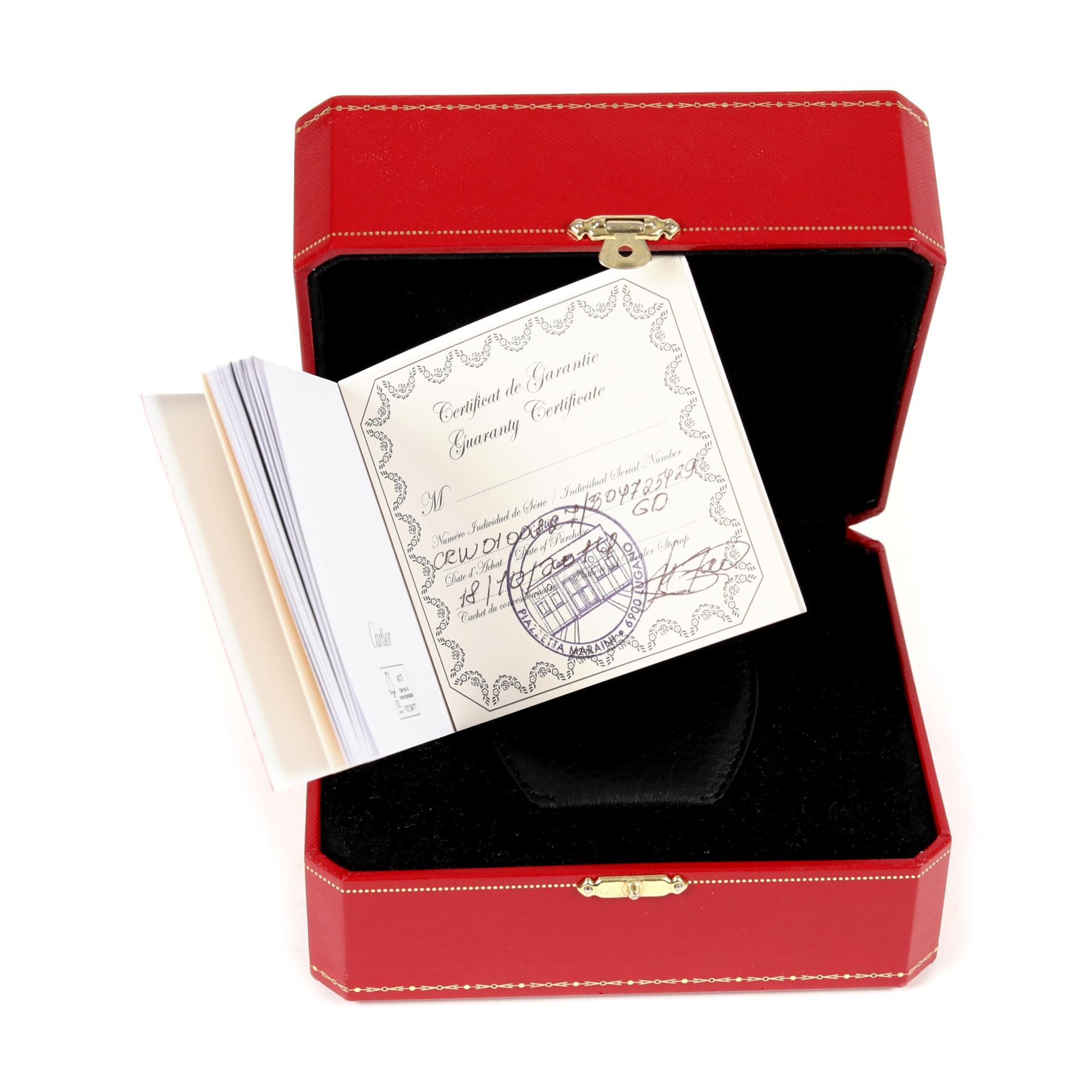 Cartier Roadster travel clock, guarantee certificate and original box - Bild 5 aus 5