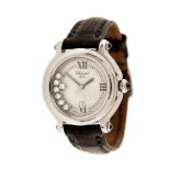 Chopard Happy Sport wristwatch, women, decorated with seven mobile diamonds