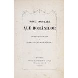 "Poezii populare ale românilor", collected by Vasile Alecsandri, editio princeps, Bucharest, 1866