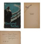 "Doctorul Taifun", by Gala Galaction, editio princeps, Bucharest, 1933, with the author's dedication