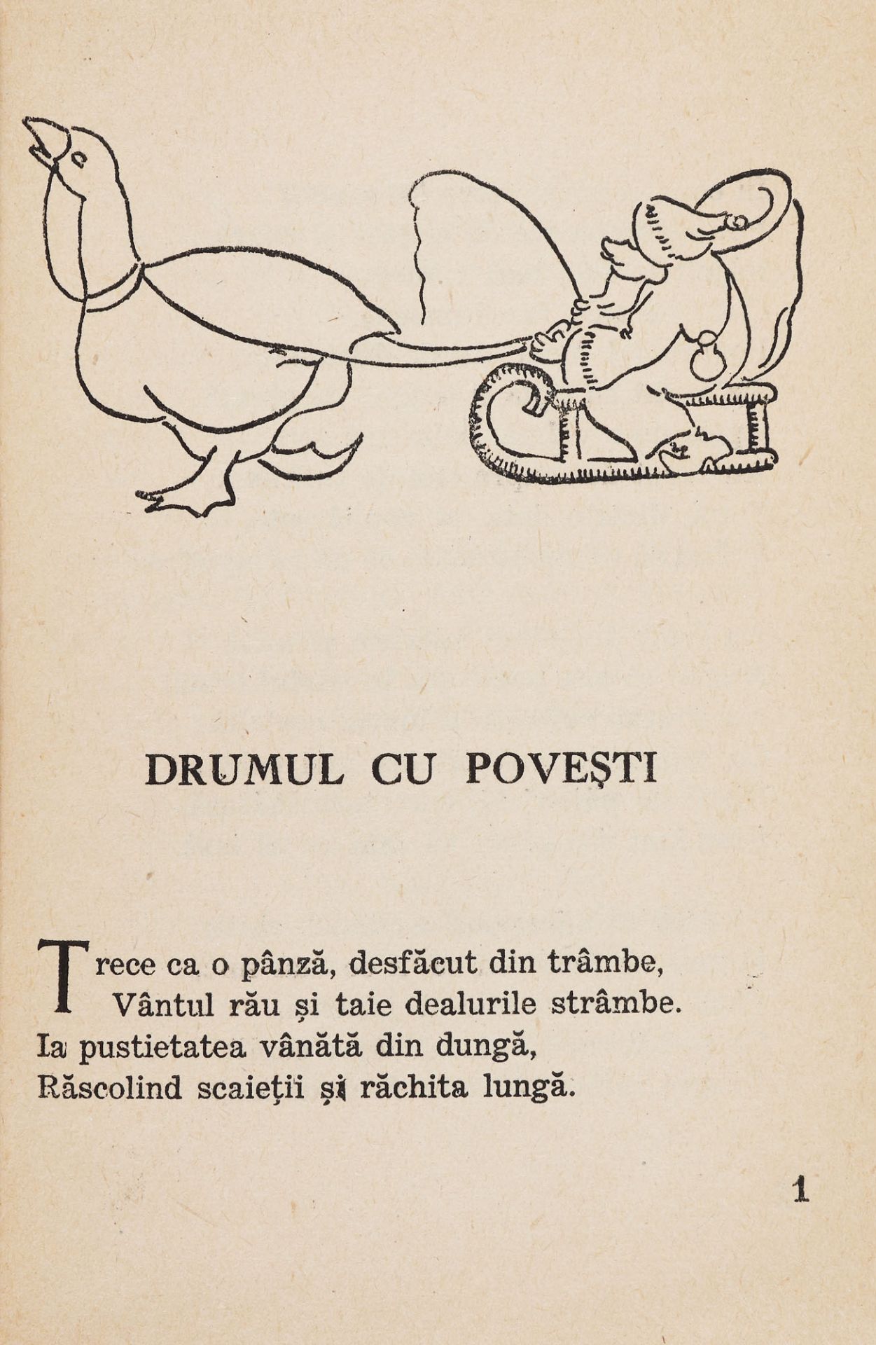 "Drumul cu pove?ti", by Tudor Arghezi, Bucharest, 1947, with drawings by Mitzura Arghezi and author' - Image 3 of 4