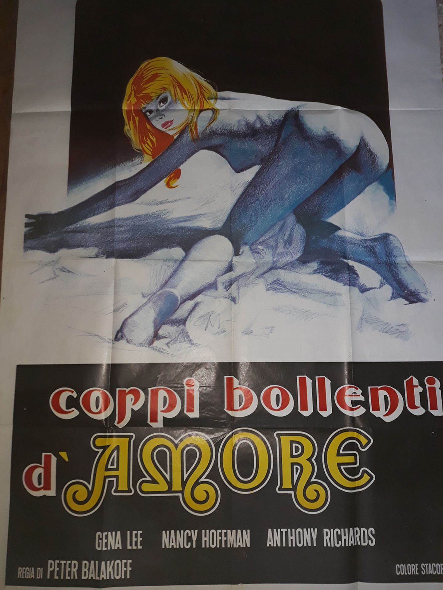 [Soviet]. Movie poster "Corpi Bollenti D'Amor". 1979. <br>