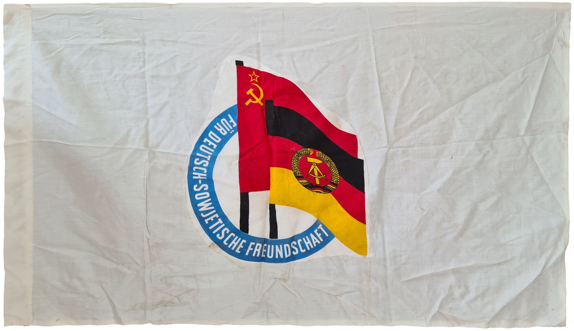 Large flag of DDR, East Germany , Banner about 1970 year