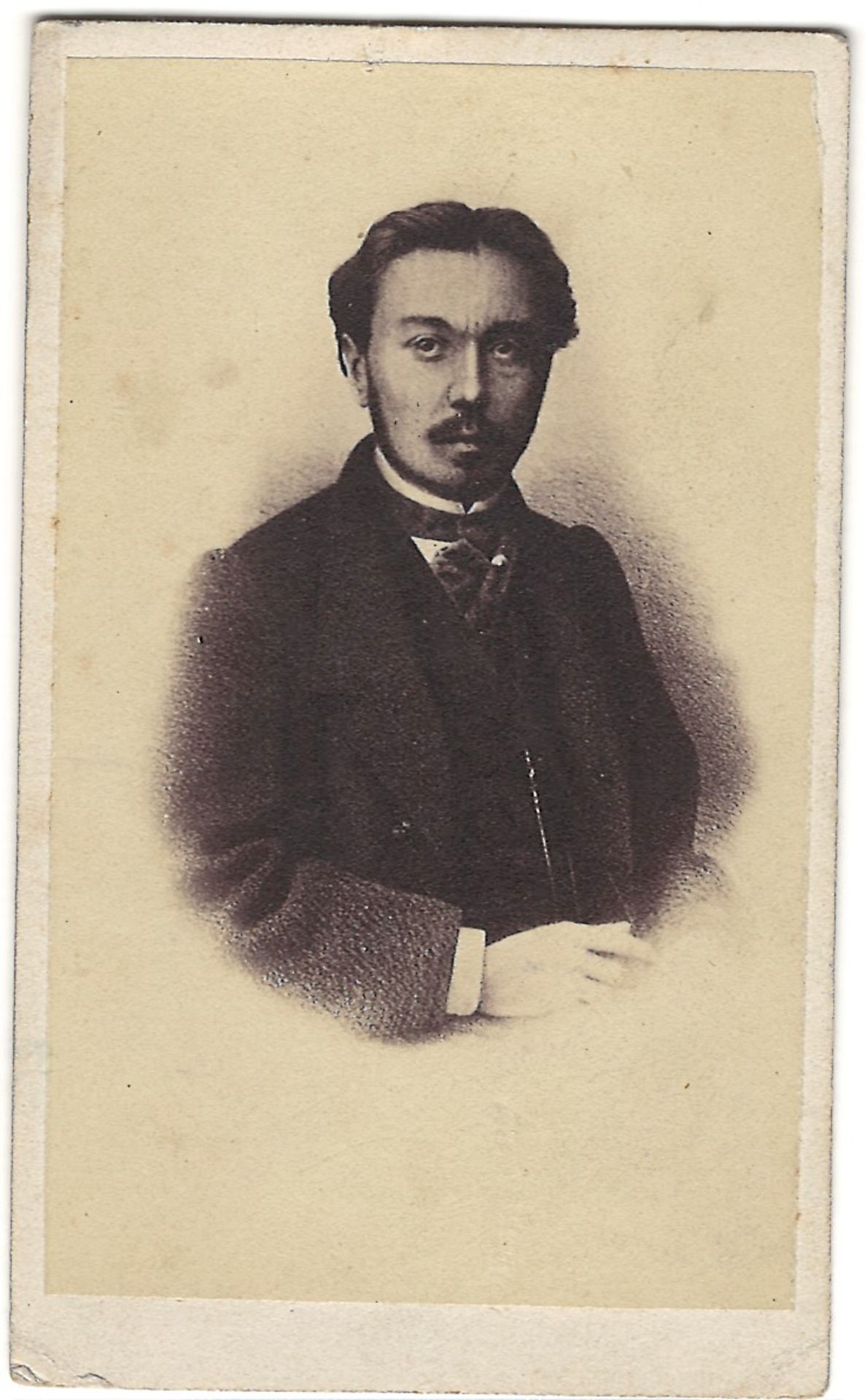 [Russian Empire]. Photoreproduction of portrait V. Krestovsky. Photoprint, late 19th century.<br>10x