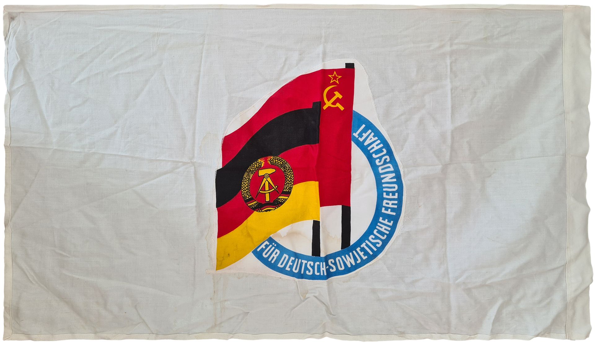 Large flag of DDR, East Germany , Banner about 1970 year - Bild 2 aus 2