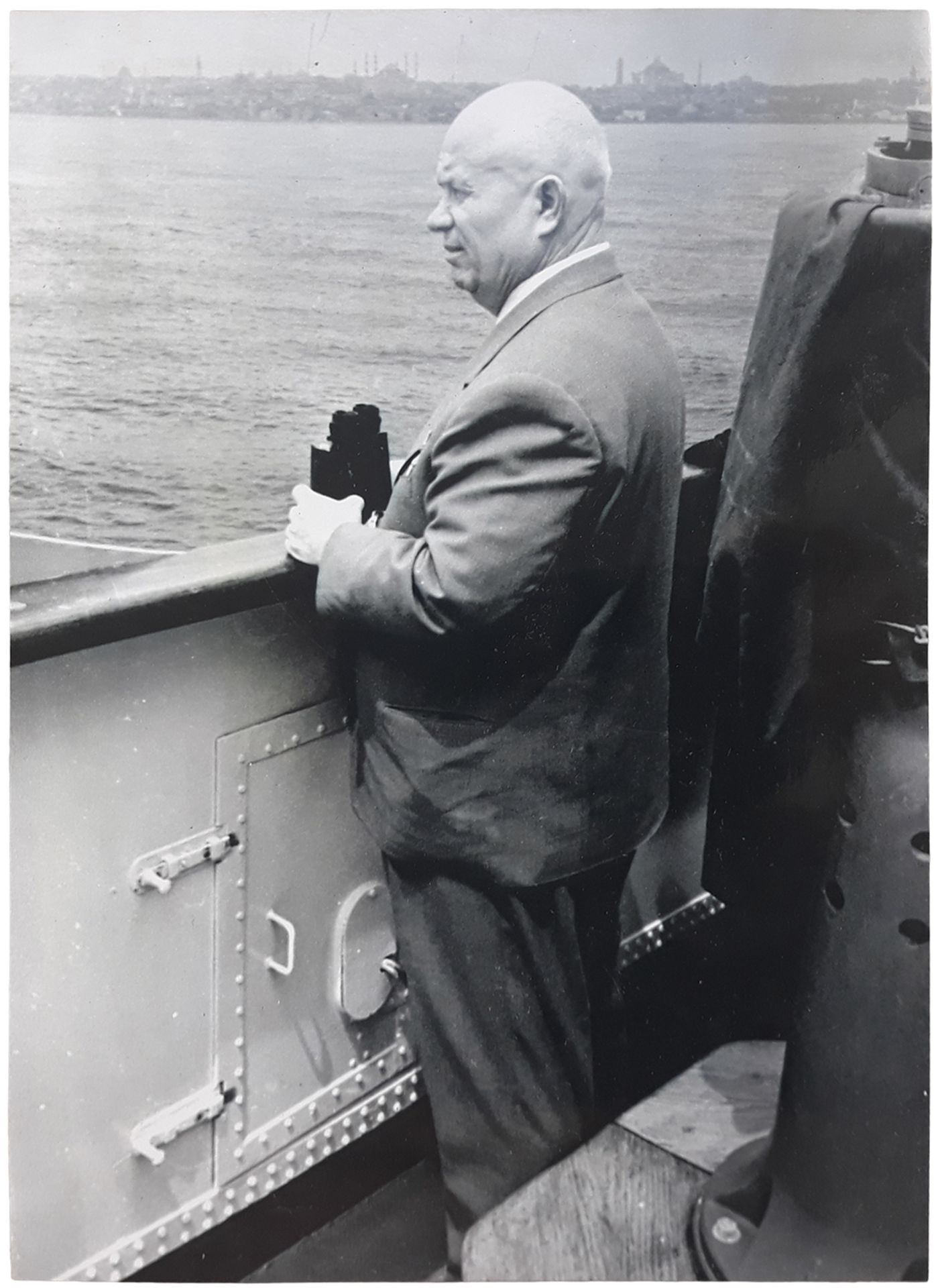 [Soviet]. Nikita Khrushchev during his journey to Alexandria in 1964. Album of photographs. 19 photo