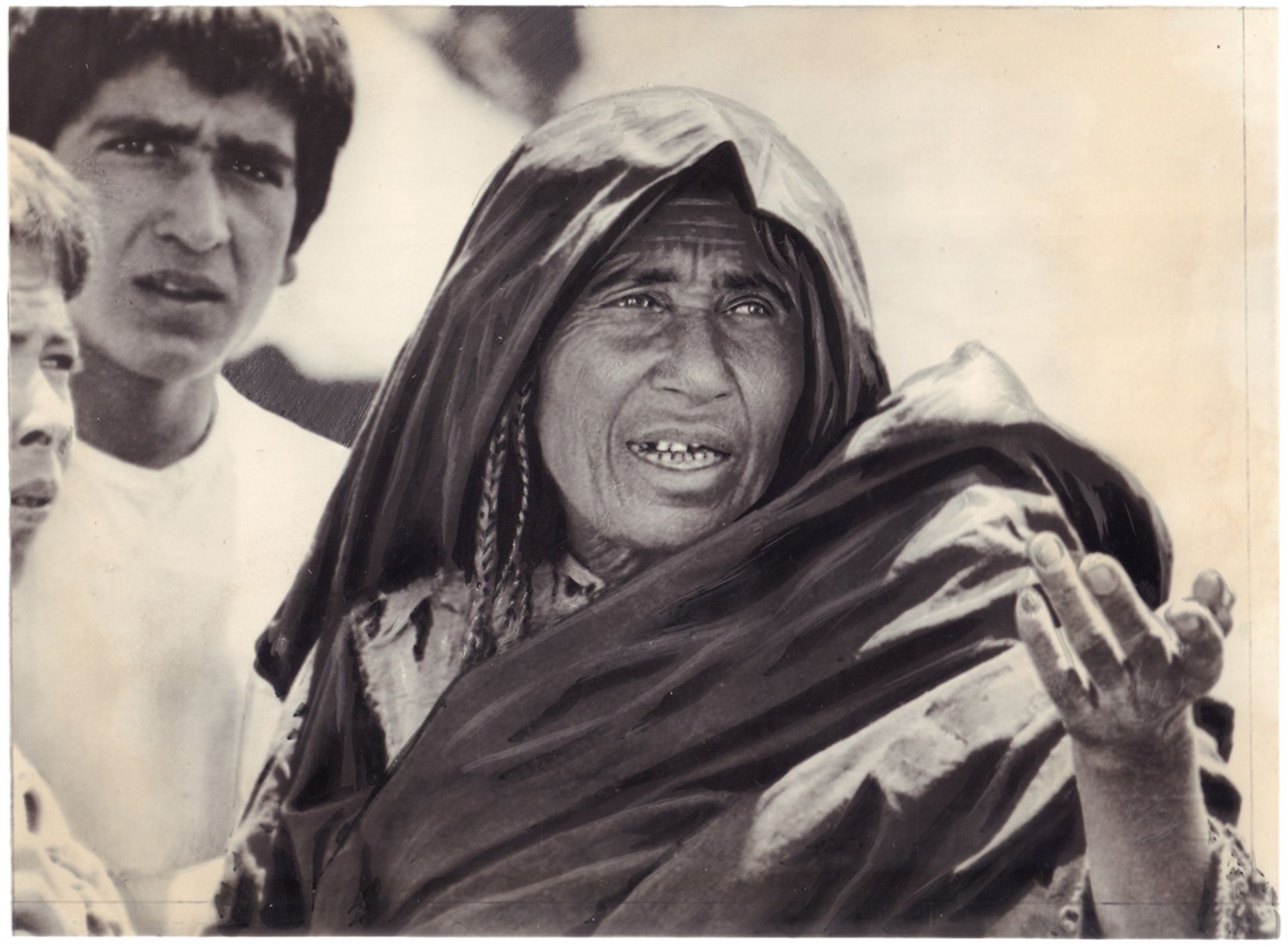 [Soviet–Afghan War]. Photograph "Afghan woman". Original print. 1986. 12,2x16 cm.