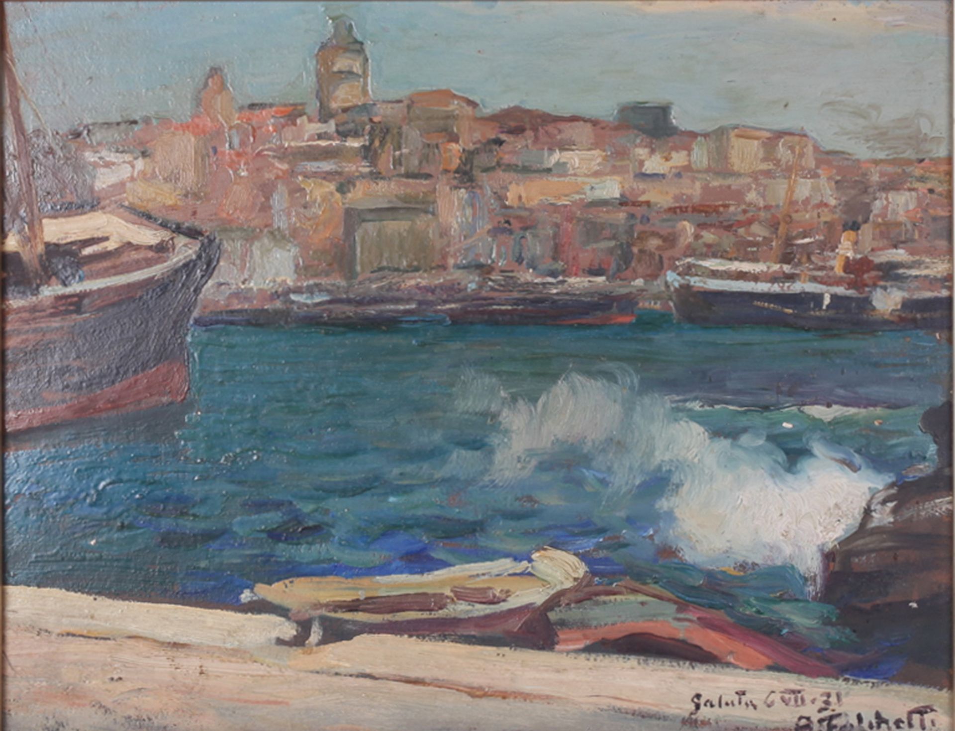 Falchetti, Alberto. Galuta. 1931. Oil on canvas. 36x45 cm.