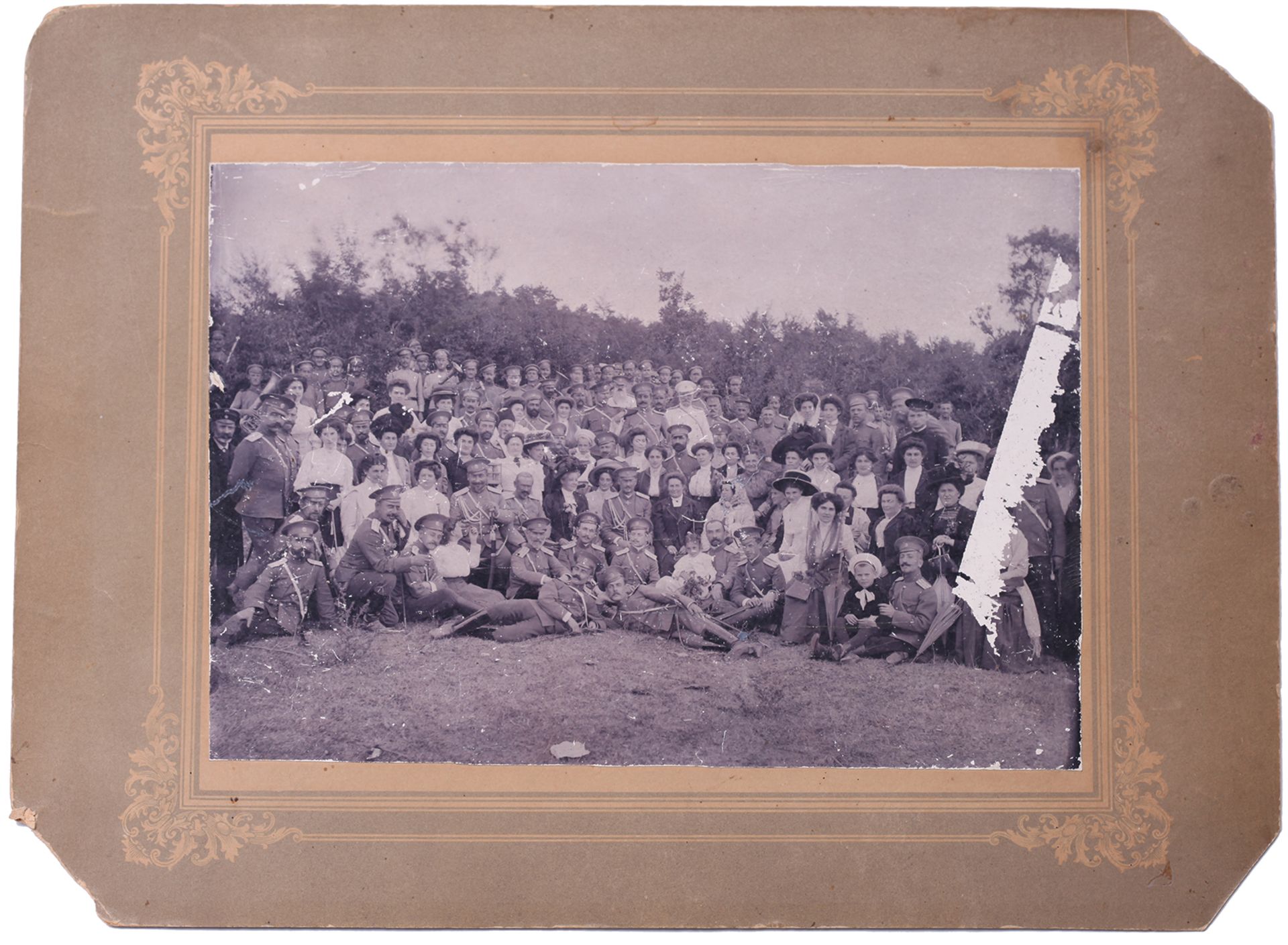 [White movement. Civil war in Russia]. General Baratov on regimental holiday. Photograph. 1900s.  34 - Bild 2 aus 2