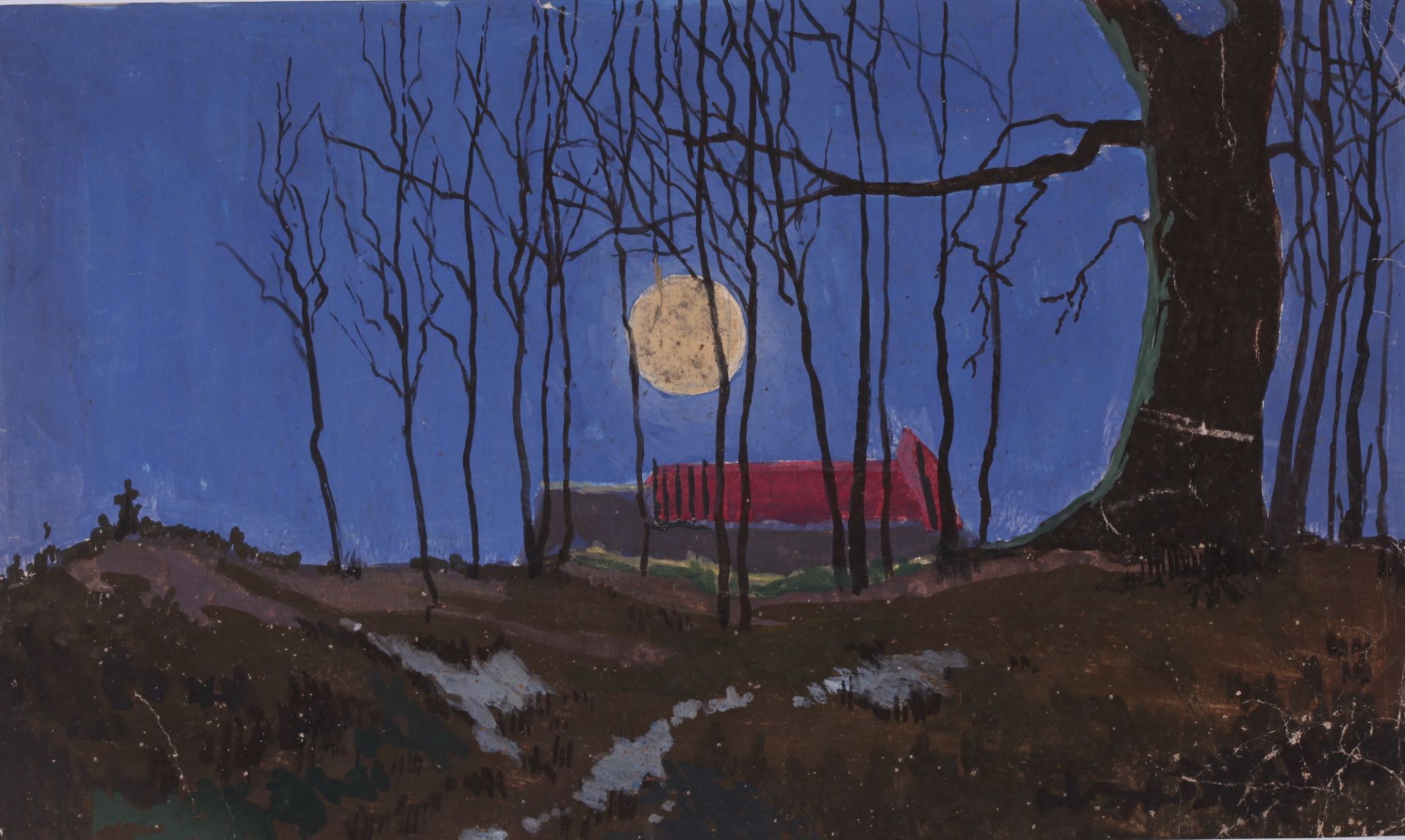 [Soviet art]. Shatalov, Vladimir. Moonlit night.