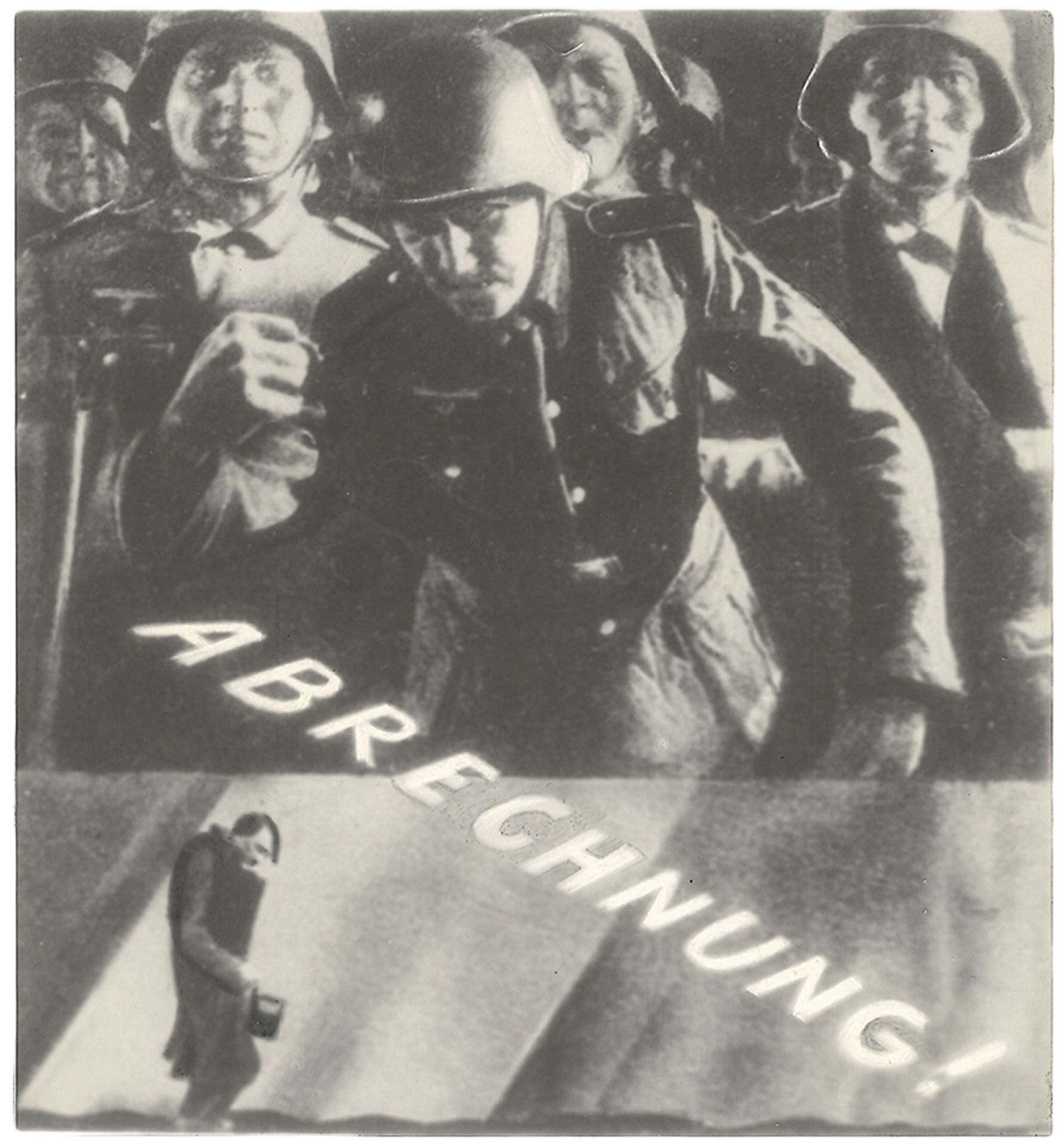 [Soviet Union]. Zhitomirsky, A. Photo montage "Bring to justice!". 1945. Press photo. 16x15 cm. 