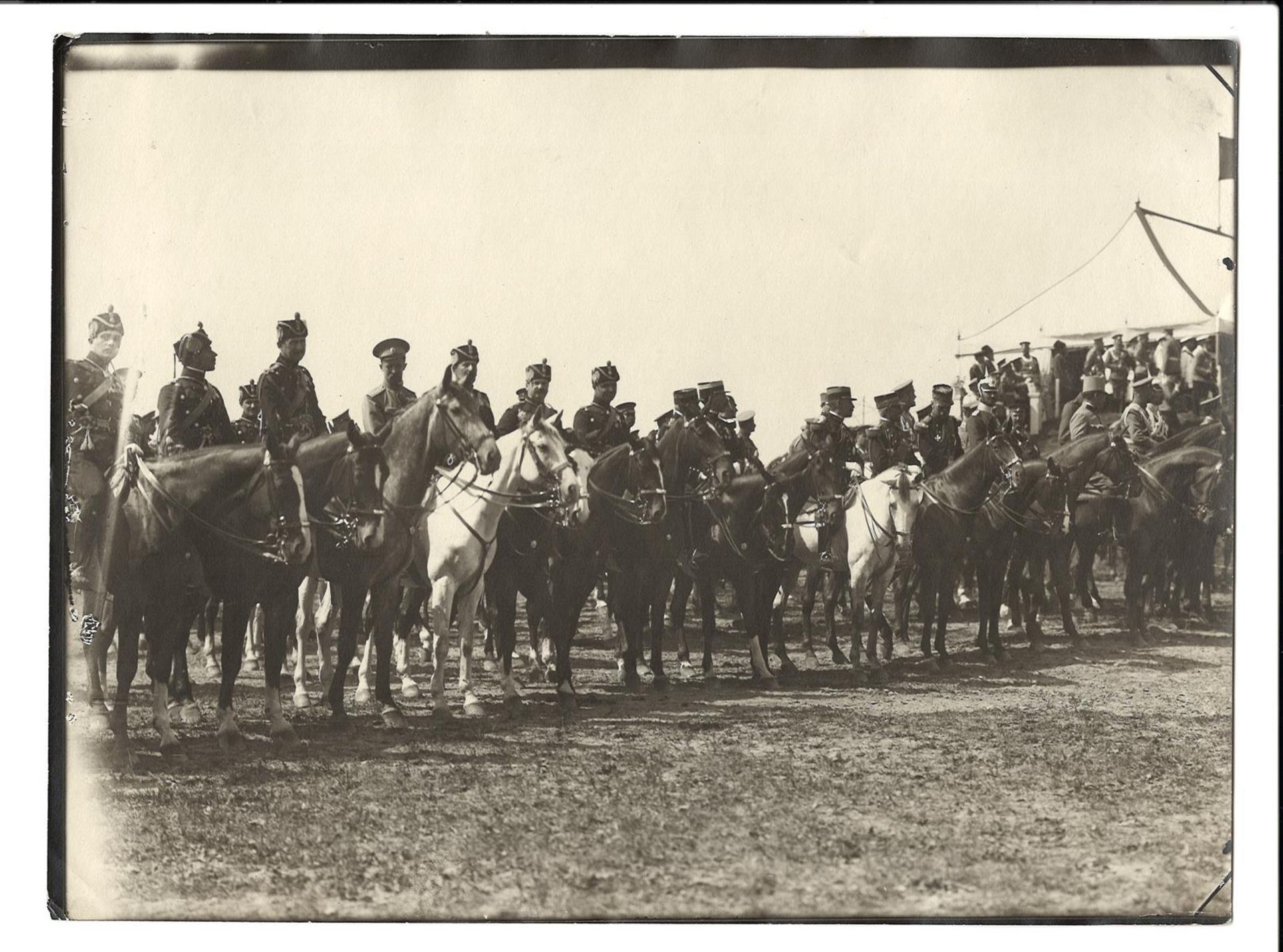 [Russian Empire]. Karl Bulla. Allies of World War I on the Krasnoselsky maneuvers. 1914. Photograph.