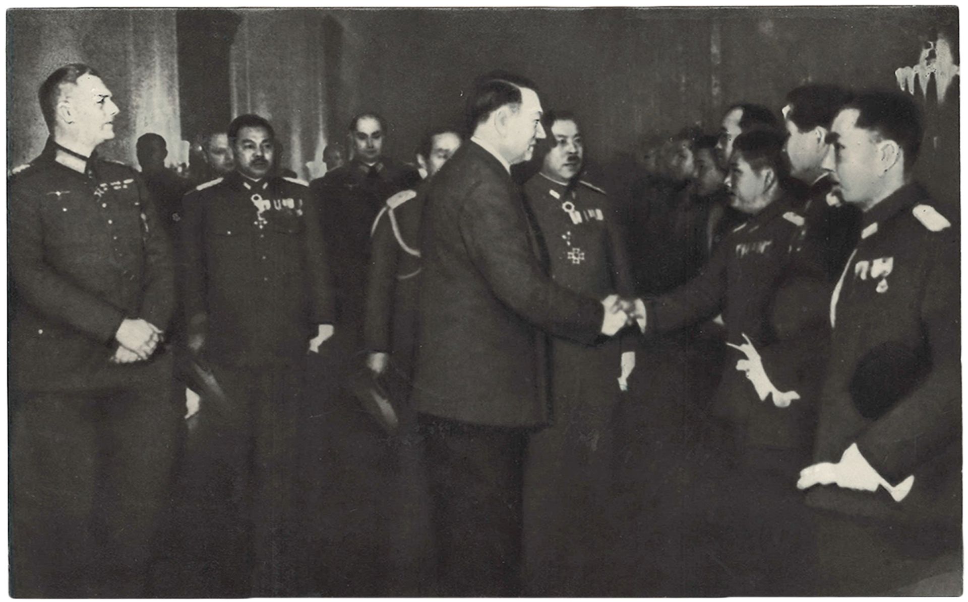 Visit of Japanese Military Delegation in Berlin. 31st January 1941. Press photo. 1941. 11x17 cm.
