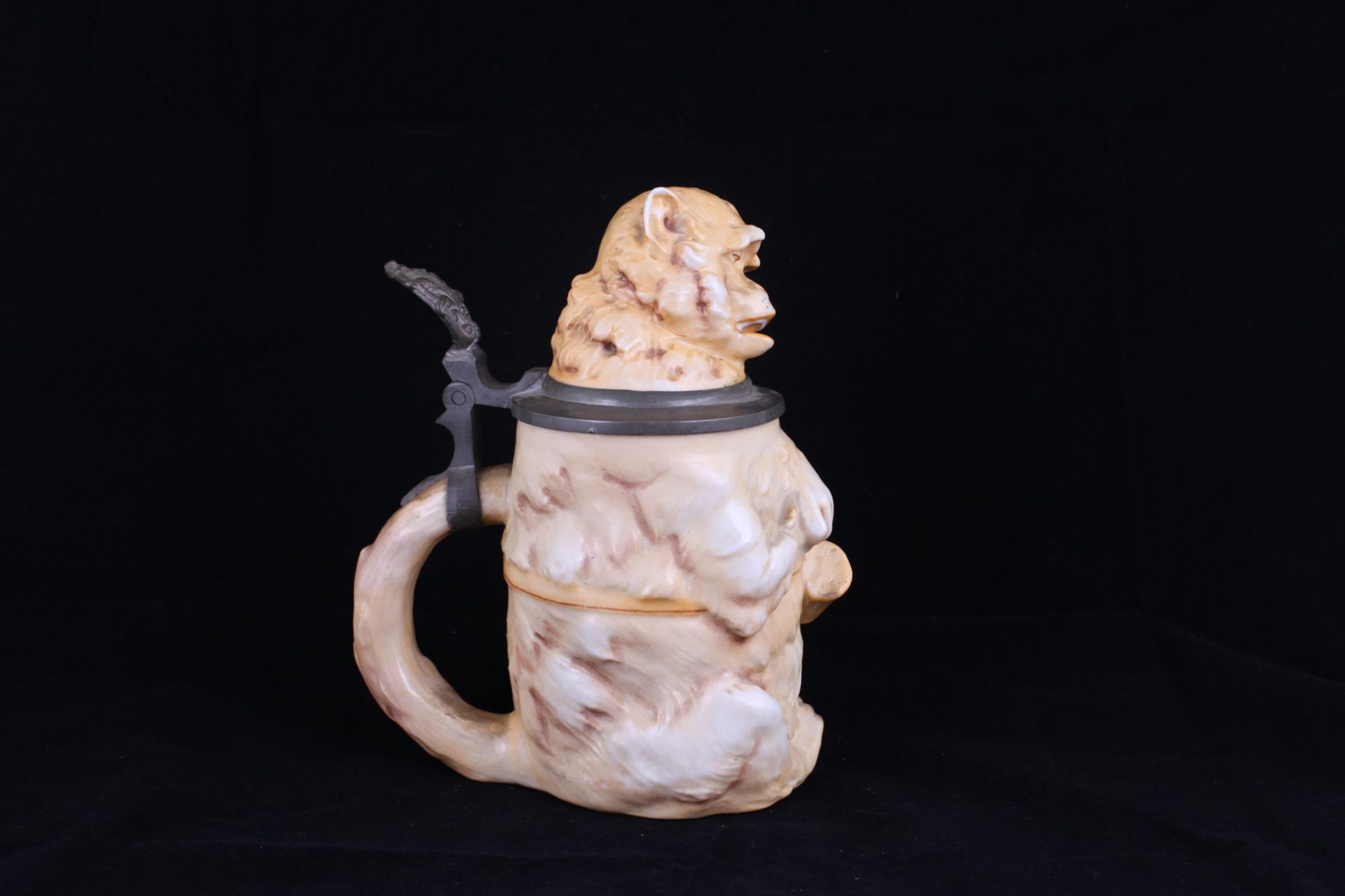 Beer stein "Drunken Monkey". [1900s]. - Image 4 of 4