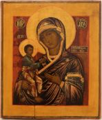Russian icon Our Lady of Jerusalem. 19th century. - 26x31 cm.
