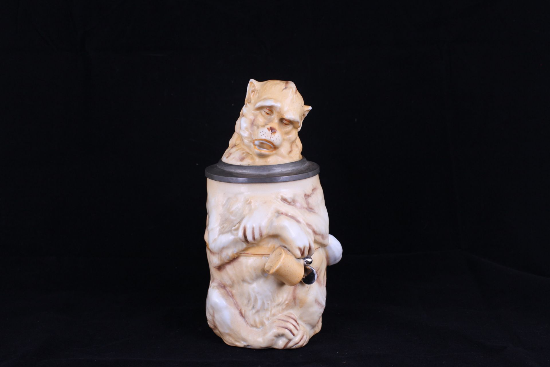 Beer stein "Drunken Monkey". [1900s]. - Image 2 of 4