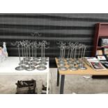 TWENTY FOUR METAL JEWELLERY/NECKLACE STANDS