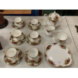A ROYAL ALBERT 'OLD COUNTRY ROSES' TEA SERVICE TO INCLUDE SIX TRIOS