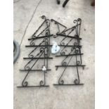 ELEVEN METAL HANGING BASKET BRACKETS