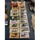 AN ASSORTMENT OF LLEDO CARS TO INCLUDE A SCHWEPPES LORRY AND AN OVALTINE VAN ETC