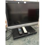 A 31" PANASONIC TELEVISION AND A PANASONIC DVD PLAYER BELIEVED IN WORKING ORDER NO WARRANTY