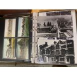 AN ALBUM OF 235 POSTCARDS FEATURING LONGTON, DRESDEN, NORMACOT, MEIR AND ROUGH CLOSE