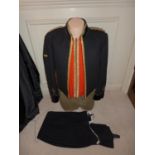 A ROYAL TANK REGIMENT MAJORS MESS DRESS JACKET, VEST AND TROUSERS PRICE NEW £1885