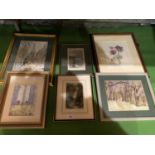 AN ASSORTMENT OF FRAMED PRINTS