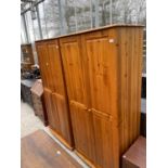 TWO PINE WARDROBES