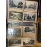 AN ALBUM OF SHELTON AND HANLEY AND SHELTON BAR POSTCARDS (156 ITEMS)