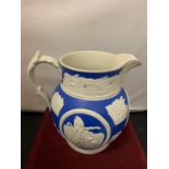 A LIMITED EDITION COPELAND SPRIGGED JUG KNOWN AS THE CHICAGO PITCHER DESIGNED BY FRANK E BURLEY