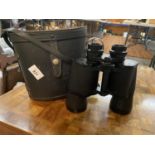 A PAIR OF 10X50 AJAX BINOCULARS TO INCLUDE CASE