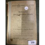A 1925 STAFFORDSHIRE PARISH REGISTERS SOCIETY HARDBACK RECORD BOOK OF 1734-1797