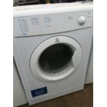 A WHITE INDESIT 7KG TUMBLE DRYER BELIEVED IN WORKING ORDER BUT NO WARRANTY