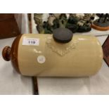 A VINTAGE STONE WARE HOT WATER BOTTLE
