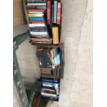 A LARGE QUANTITY OF ASSORTED HARDBACK AND PAPERBACK BOOKS