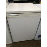 A WHITE BOSCH UNDER COUNTER FRIDGE BELIEVED IN WORKING ORDER BUT NO WARRANTY