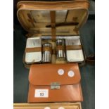 TWO CASED VINTAGE GENTS GROOMING KITS