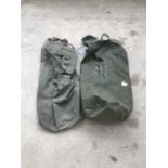TWO VINTAGE CAMPING BAGS