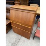 A RETRO G PLAN STYLE TEAK BUREAU - 30" WIDE