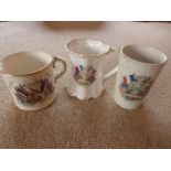 THREE PEACE MUGS COMMEMORATING THE END OF WORLD WAR I