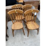 FOUR VICTORIAN STYLE KITCHEN CHAIRS